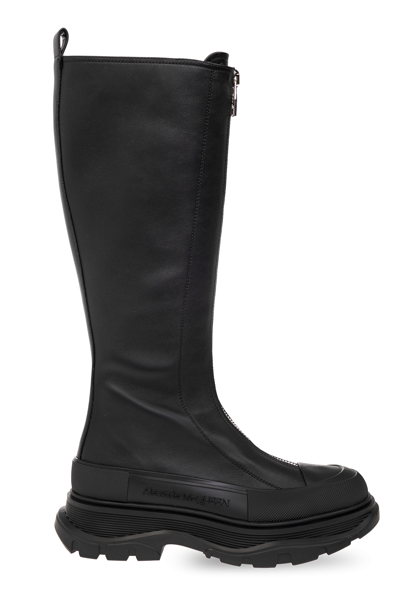 Alexander mcqueen knee high boots hotsell